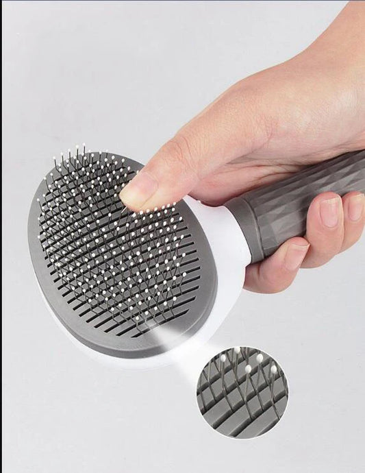 GlideGroomer Self-Cleaning Slicker Brush | Pawly