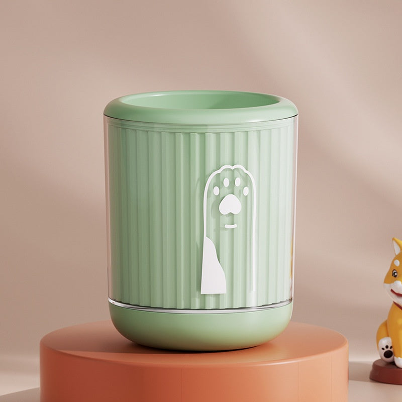 Dog paw cleaning cup Green S Cartoon - product view
