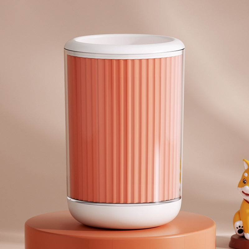Dog paw cleaning cup orange M Foundation - product view