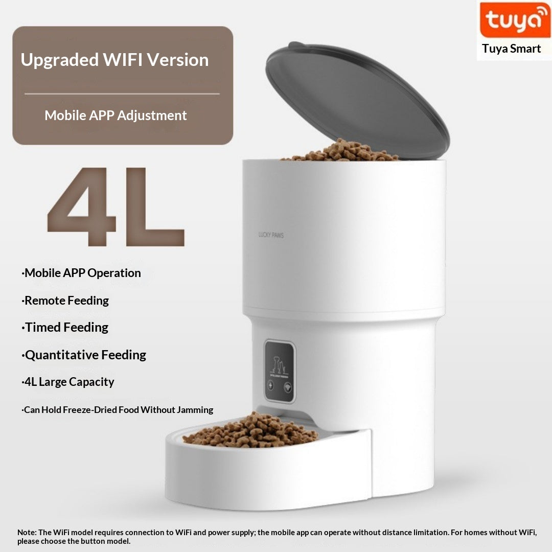 WiFi Smart Pet Feeder front view – 4L capacity and app control