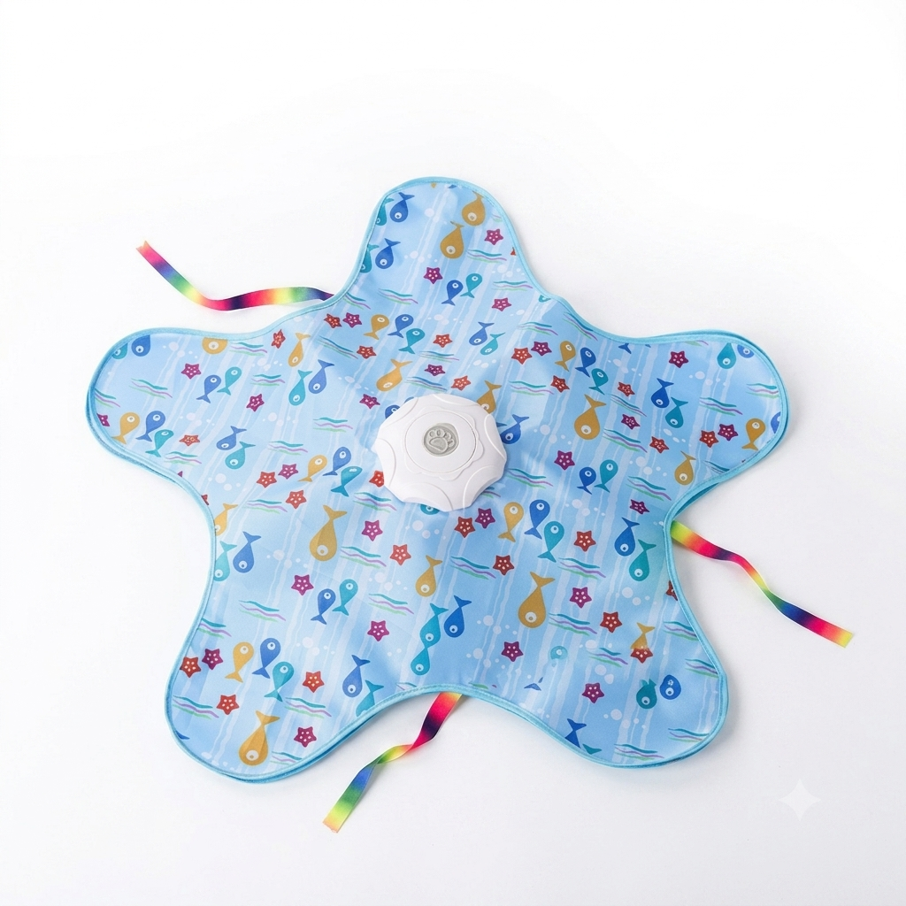 Electric hide and seek cat toy - Pentagonal Little Fish