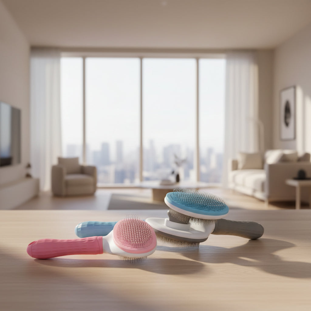 GlideGroomer Self-Cleaning Slicker Brush | Pawly