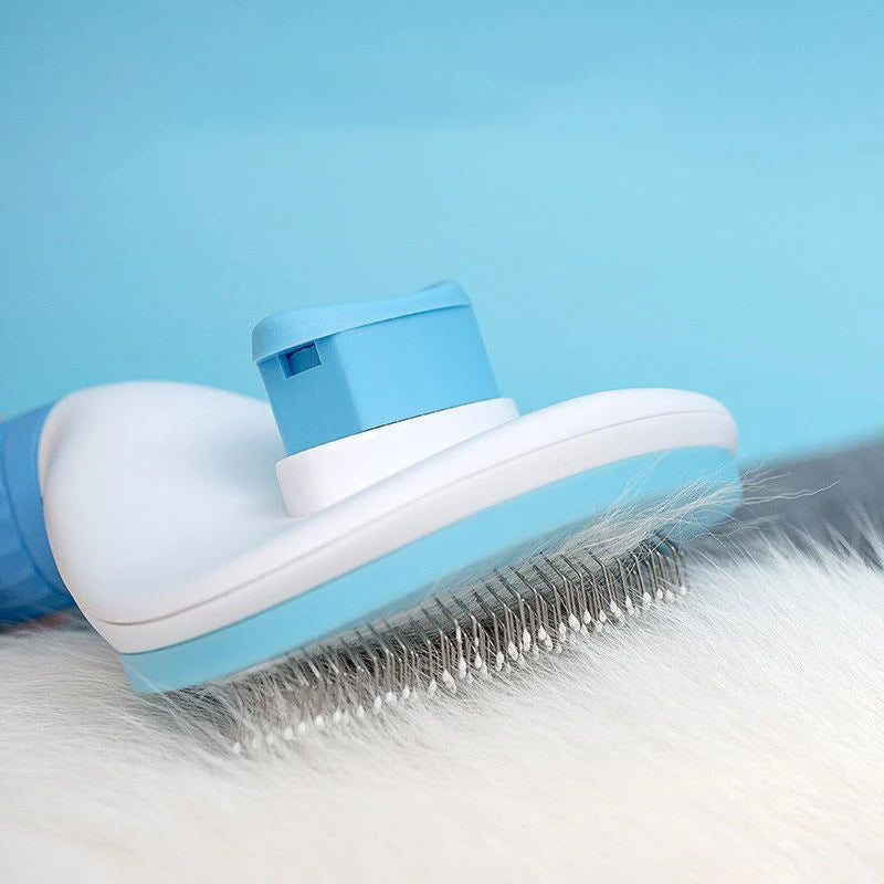 GlideGroomer Self-Cleaning Slicker Brush | Pawly