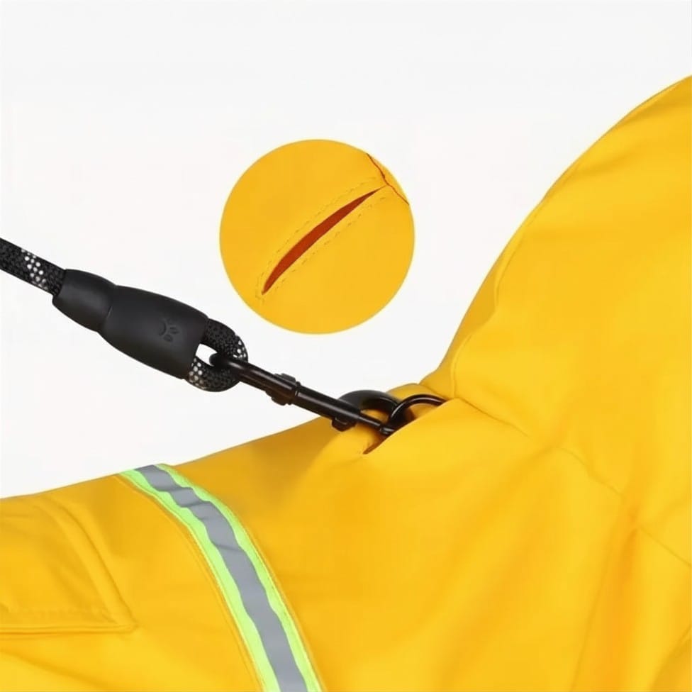 Reflective Hooded Dog Raincoat | Pawly