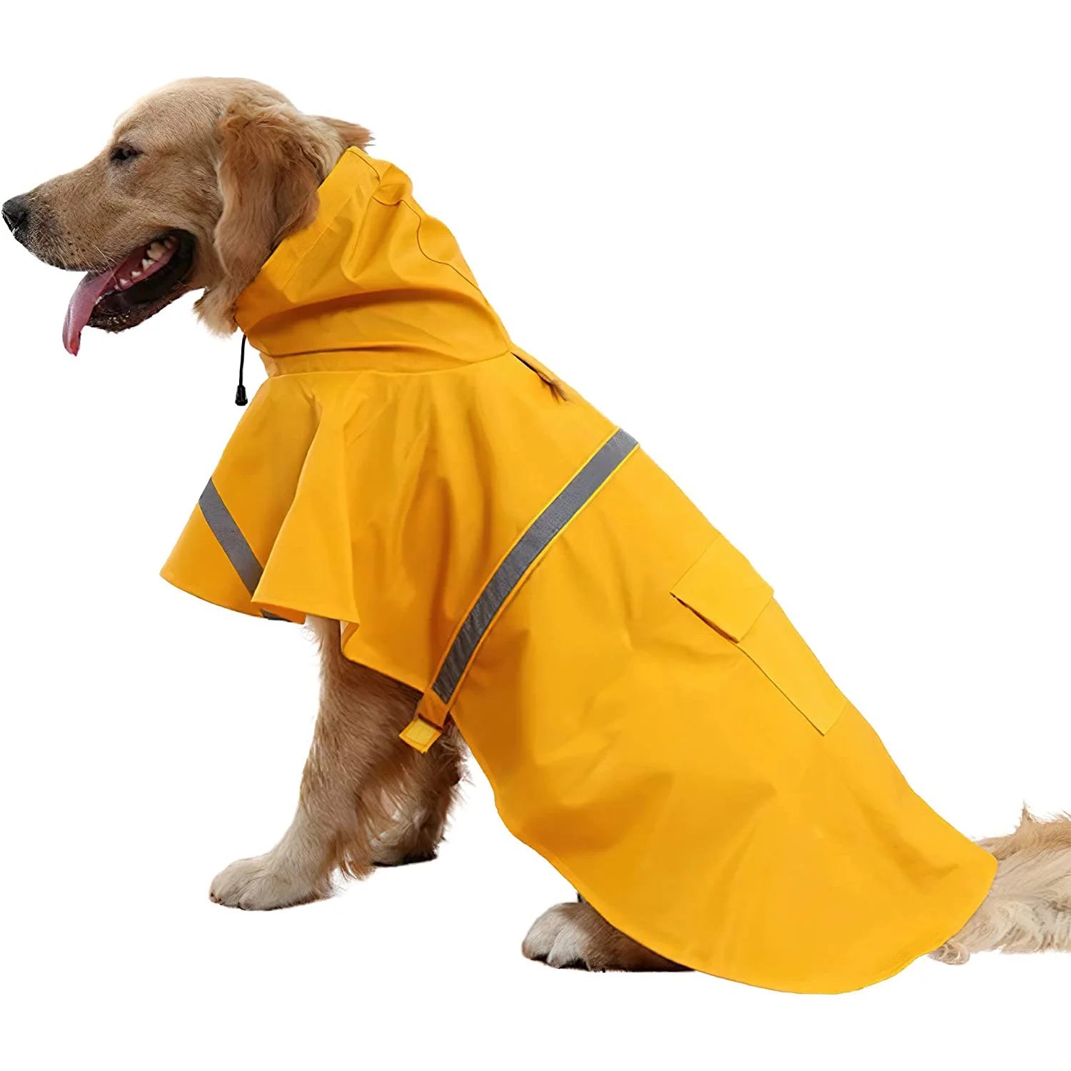 Reflective Hooded Dog Raincoat | Pawly