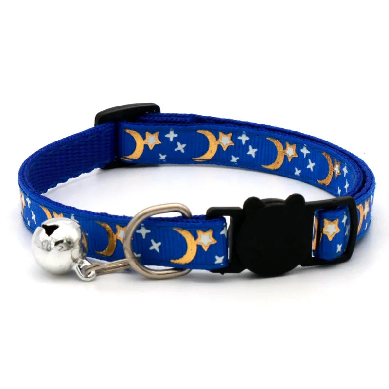 Star & Moon Bell Cat Collar | Pawly