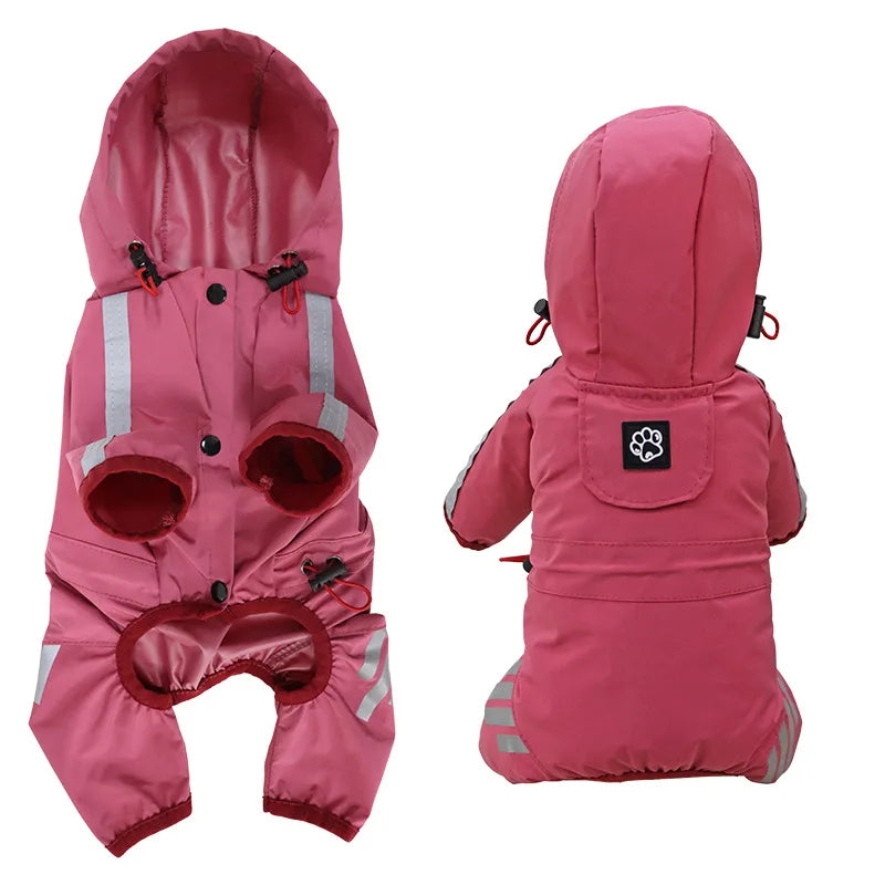 Waterproof Reflective Dog Raincoat Jumpsuit | Pawly