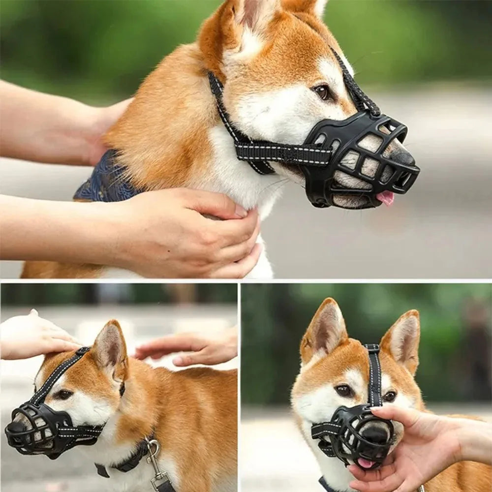 Breathable Silicone Dog Muzzle – Anti-Bite & Anti-Bark | Pawly