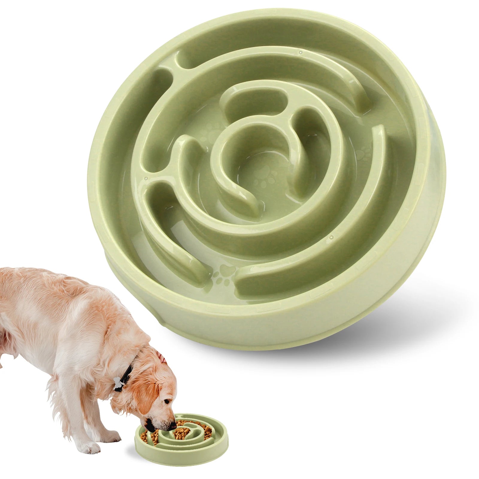 Non-Slip Slow Feeder Dog Bowl | Pawly