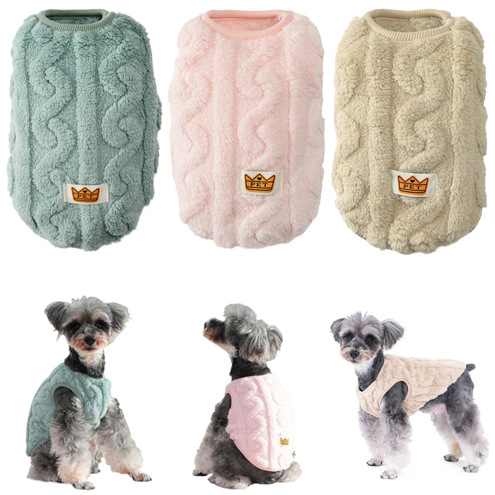 Soft Fleece Sweater Vest for Small Dogs & Cats | Pawly