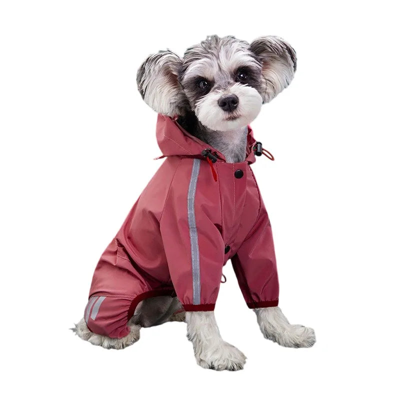 Waterproof Reflective Dog Raincoat Jumpsuit | Pawly