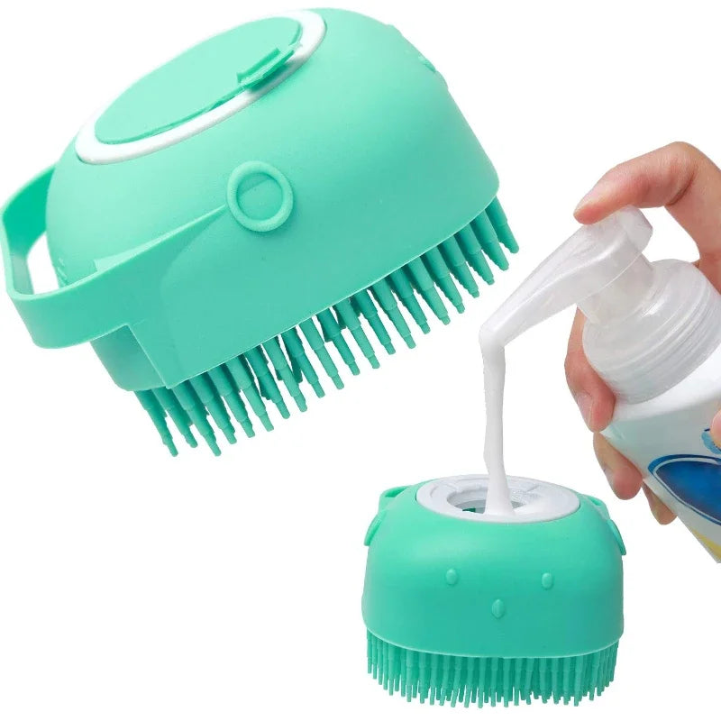 Silicone Pet Shampoo Brush | Pawly
