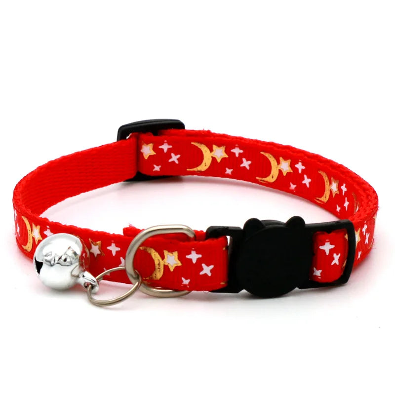Star & Moon Bell Cat Collar | Pawly