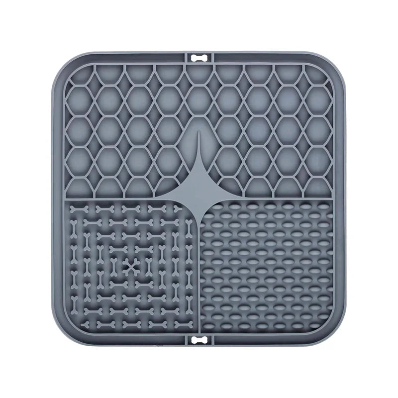 Silicone Lick Mat for Dogs Dark Grey | Pawly