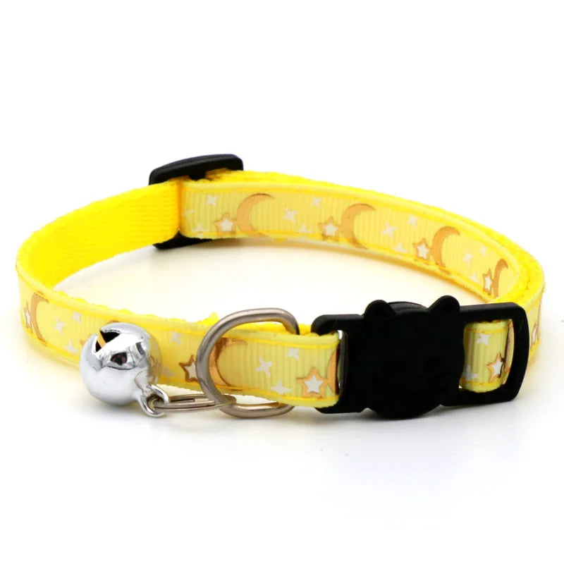 Star & Moon Bell Cat Collar | Pawly