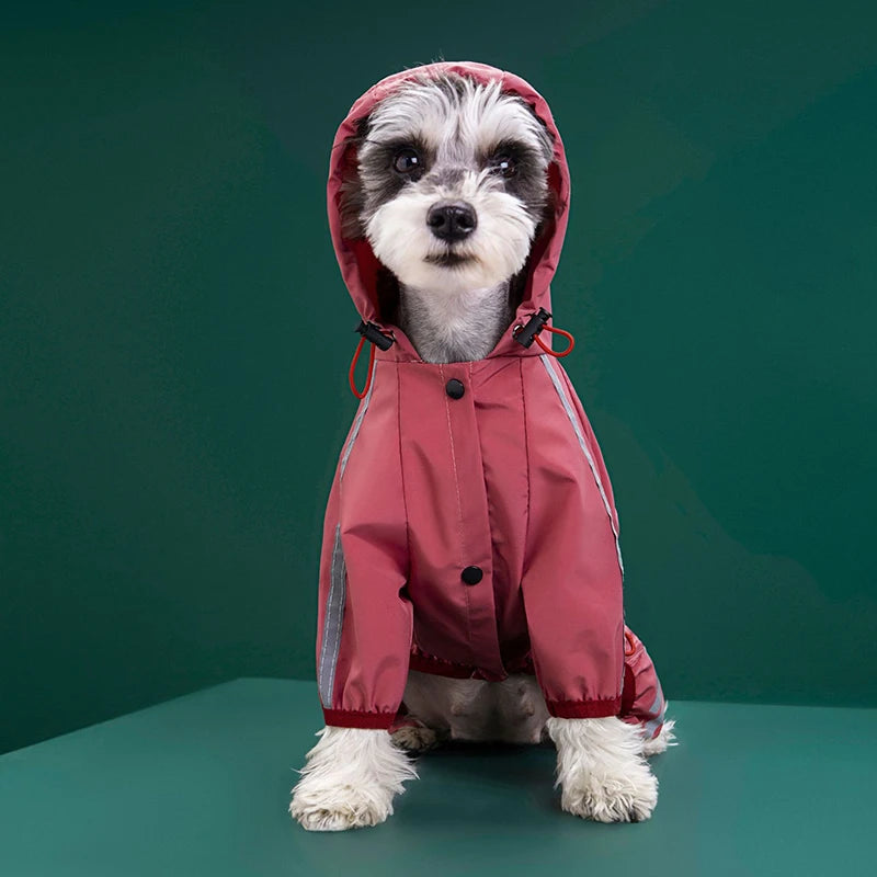 Waterproof Reflective Dog Raincoat Jumpsuit | Pawly