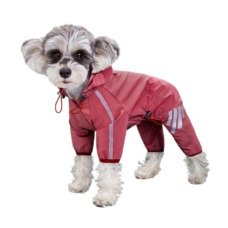 Waterproof Reflective Dog Raincoat Jumpsuit | Pawly