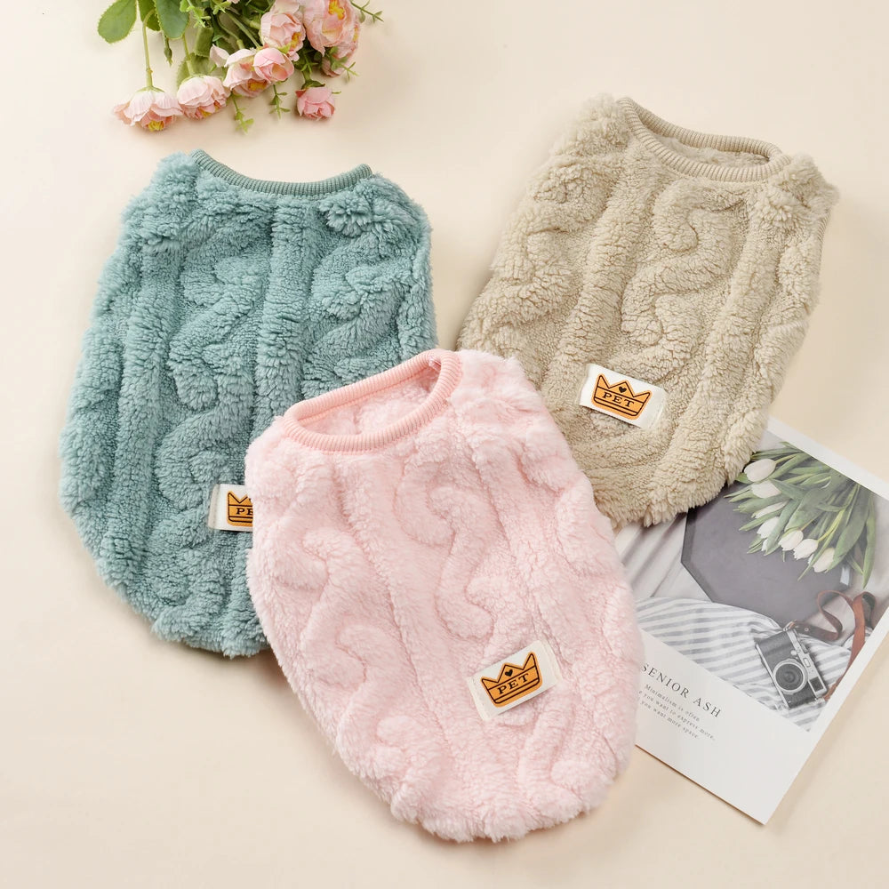 Soft Fleece Sweater Vest for Small Dogs & Cats | Pawly