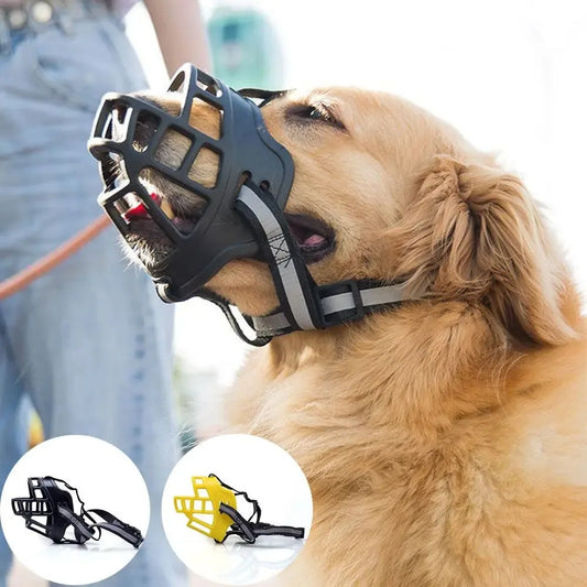 Breathable Silicone Dog Muzzle – Anti-Bite & Anti-Bark | Pawly