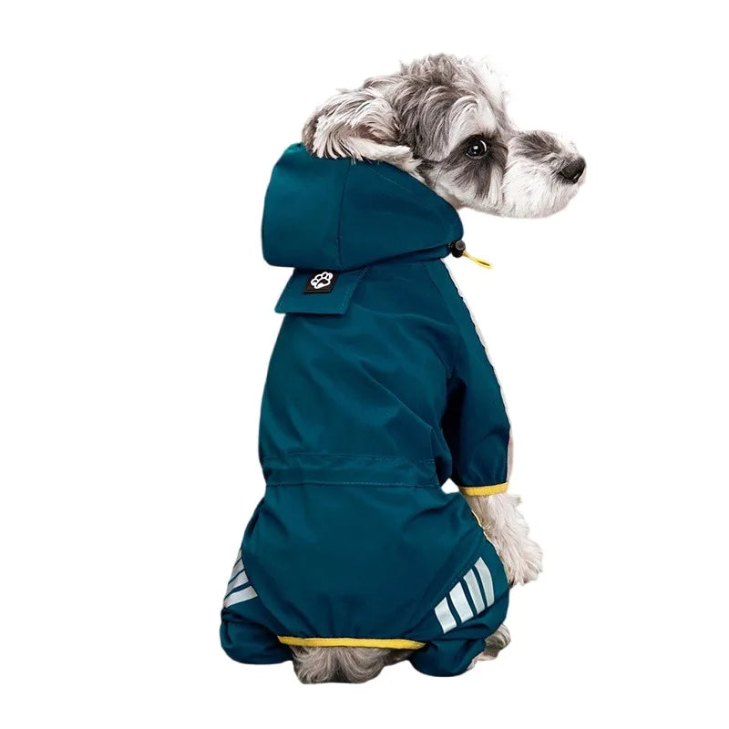 Waterproof Reflective Dog Raincoat Jumpsuit | Pawly