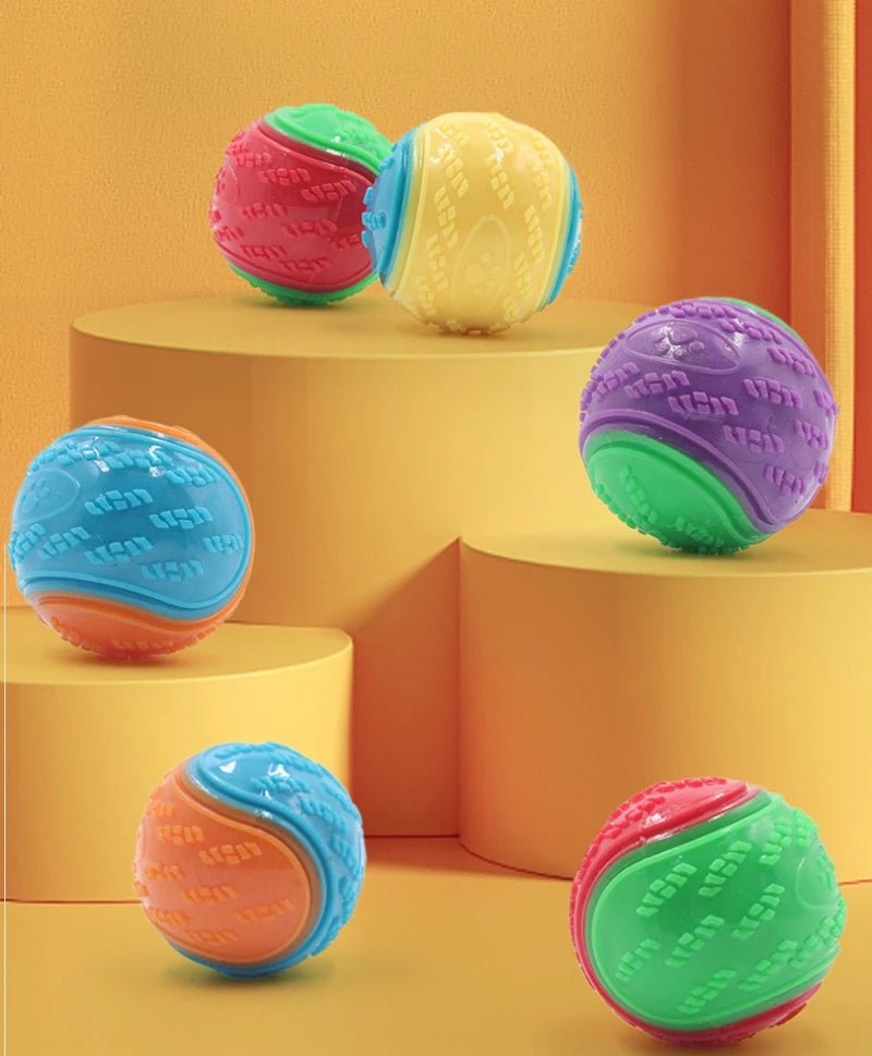 Squeaky TPR Dog Teeth Cleaning Ball Toy | Pawly