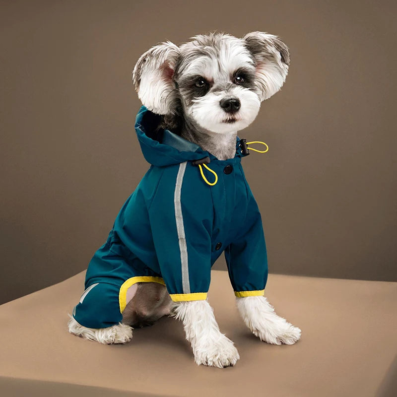 Waterproof Reflective Dog Raincoat Jumpsuit | Pawly