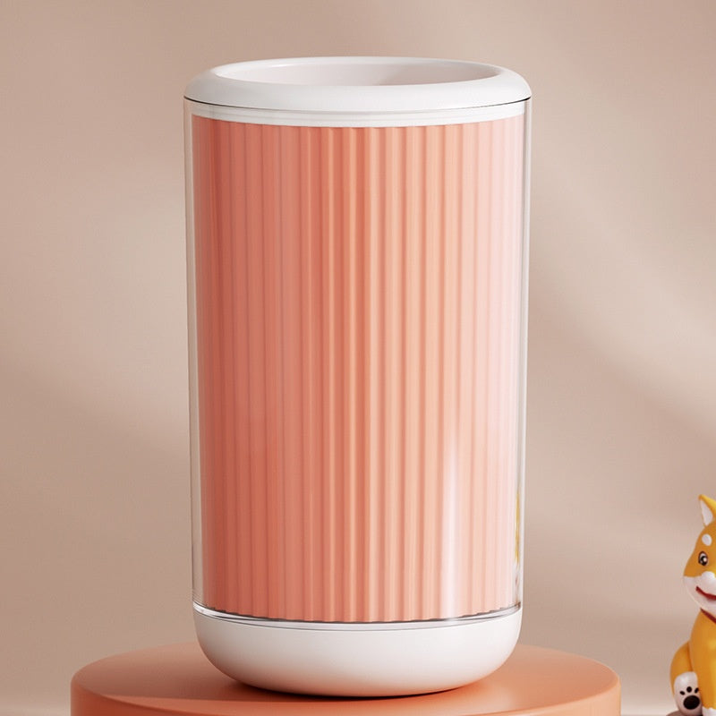 Dog paw cleaning cup orange L Foundation - product view