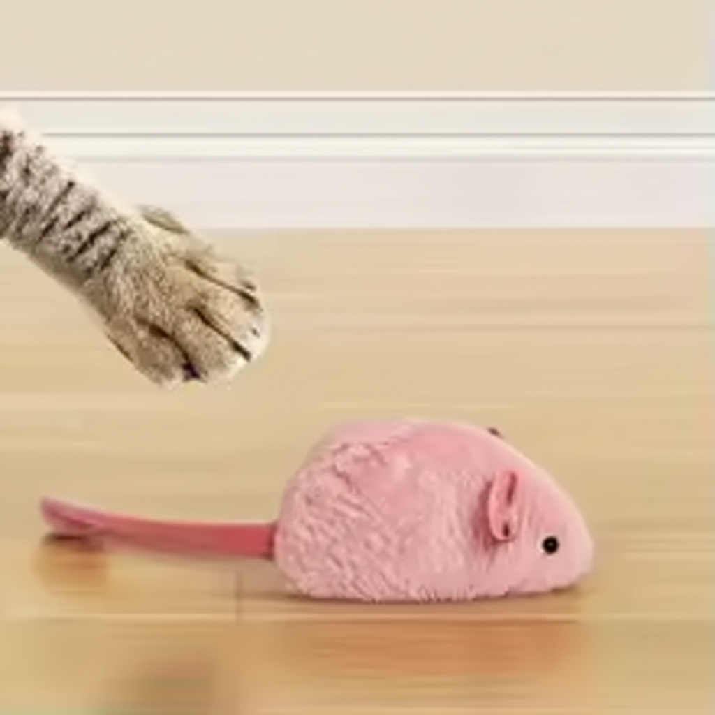 Glow-in-the-Dark Plush Mouse Cat Toy | Pawly