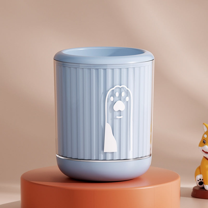 Dog paw cleaning cup blue S Cartoon - product view